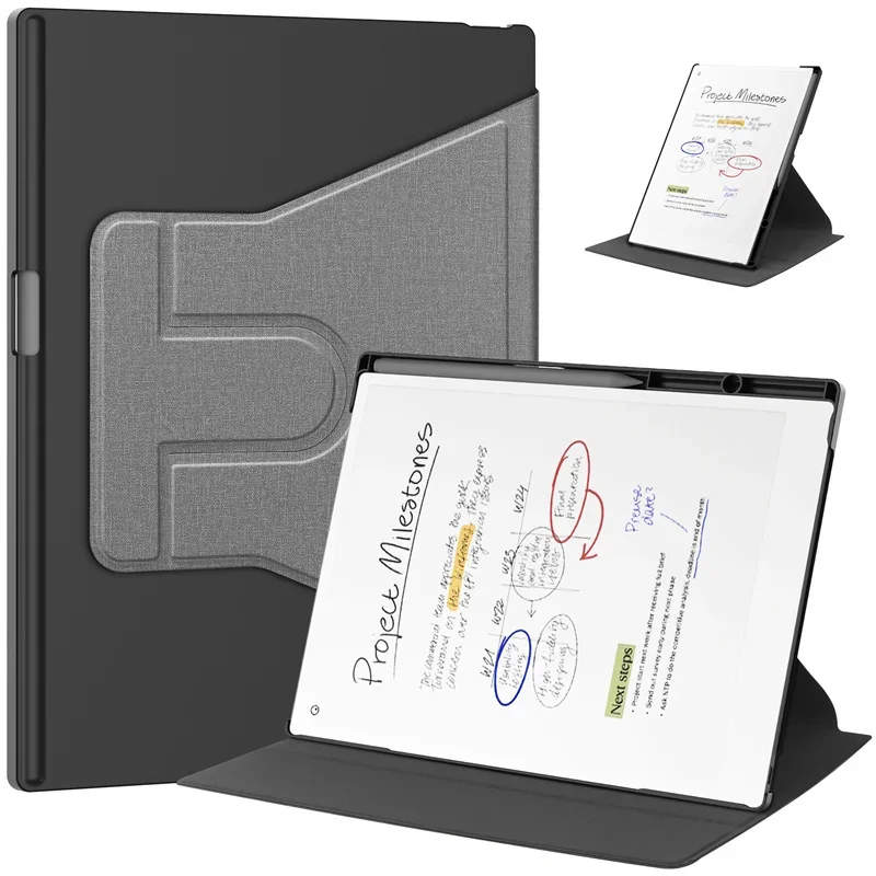 

Funda For Remarkable Paper Pro Case 11.8 inch 360 Rotating Hard Stand Smart Cover For Remarkable Paper Pro Case with Pen Holder