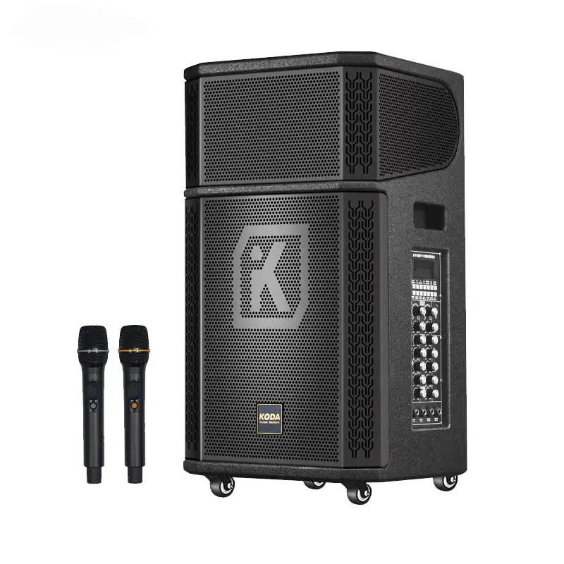 

Single 12-inch Wireless Speaker Outdoor Karaoke Party Speakers Trolley speaker