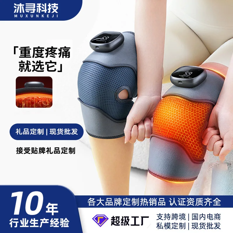 Elektrische Heiz-Kniepolster, Infrarotlicht-Heizung, Kniemassagegerät, Kniegelenk-Vibration