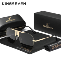 KINGSEVEN Men Women Alloy Oversized Frame Sunglasses Driving Sun Glasses UV400 Shades Decorative Eyewear
