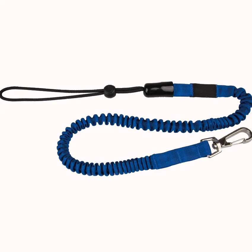 Manufactured High Quality Retractable Tool Lanyard with Aluminum Hook Black Standard Single Carabiner Tool