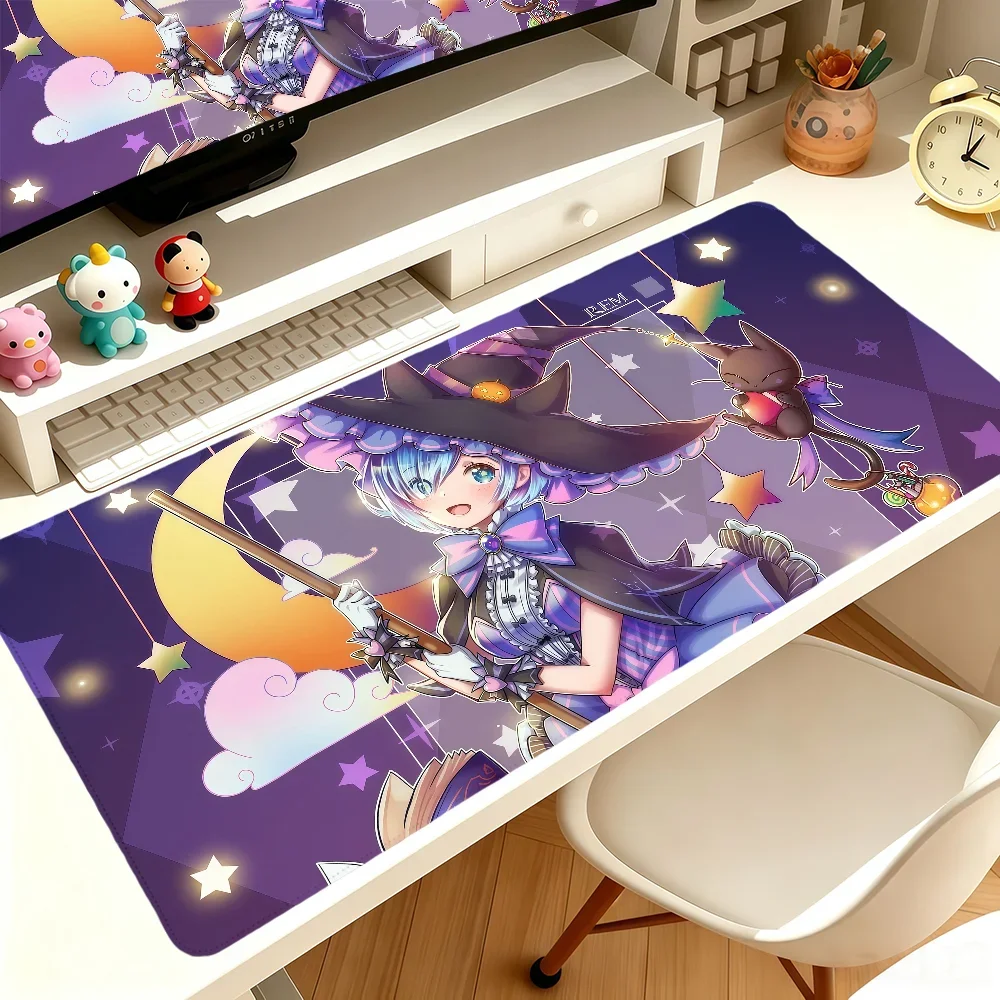 Anime R-Re Zero Rem Mouse Pad Large Non-slip Lockedge Desktop Computer Desk Mat Keyboard Writing MousePad Office Gamer Student