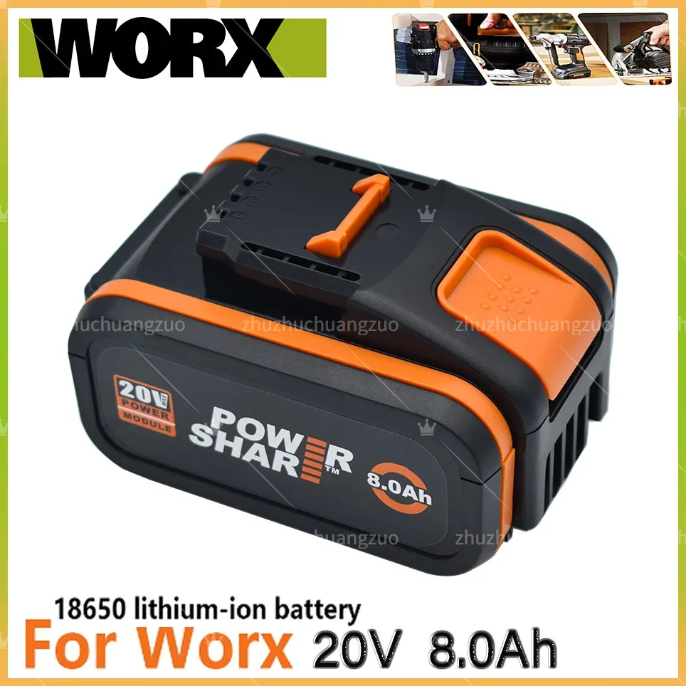 

Original Worx 20V 6.0Ah Lithium battery Rechargeable WA3553 WA3553.1 WA3551 WA3570 for All WORX Electric and Garden Tools