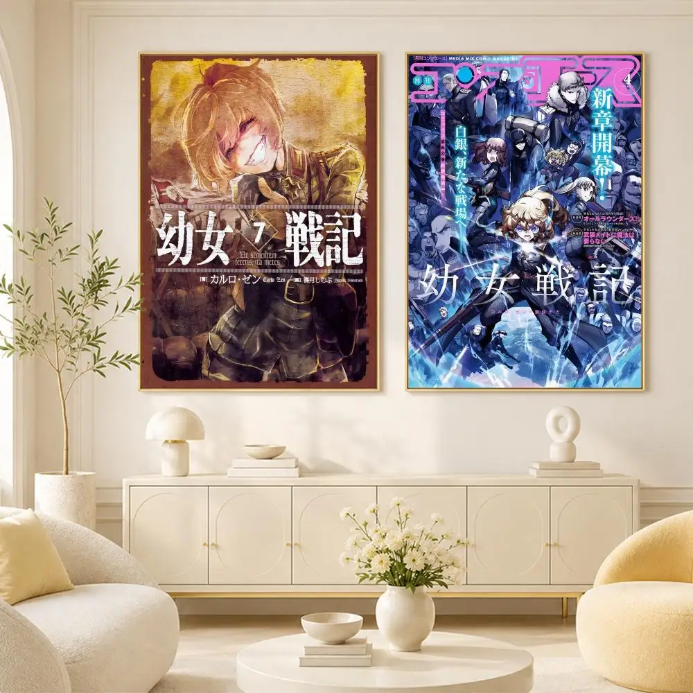 The Saga of Tanya the Evil Poster Room Home Decoration Interior Wall Art Printing Garage Posters Gift