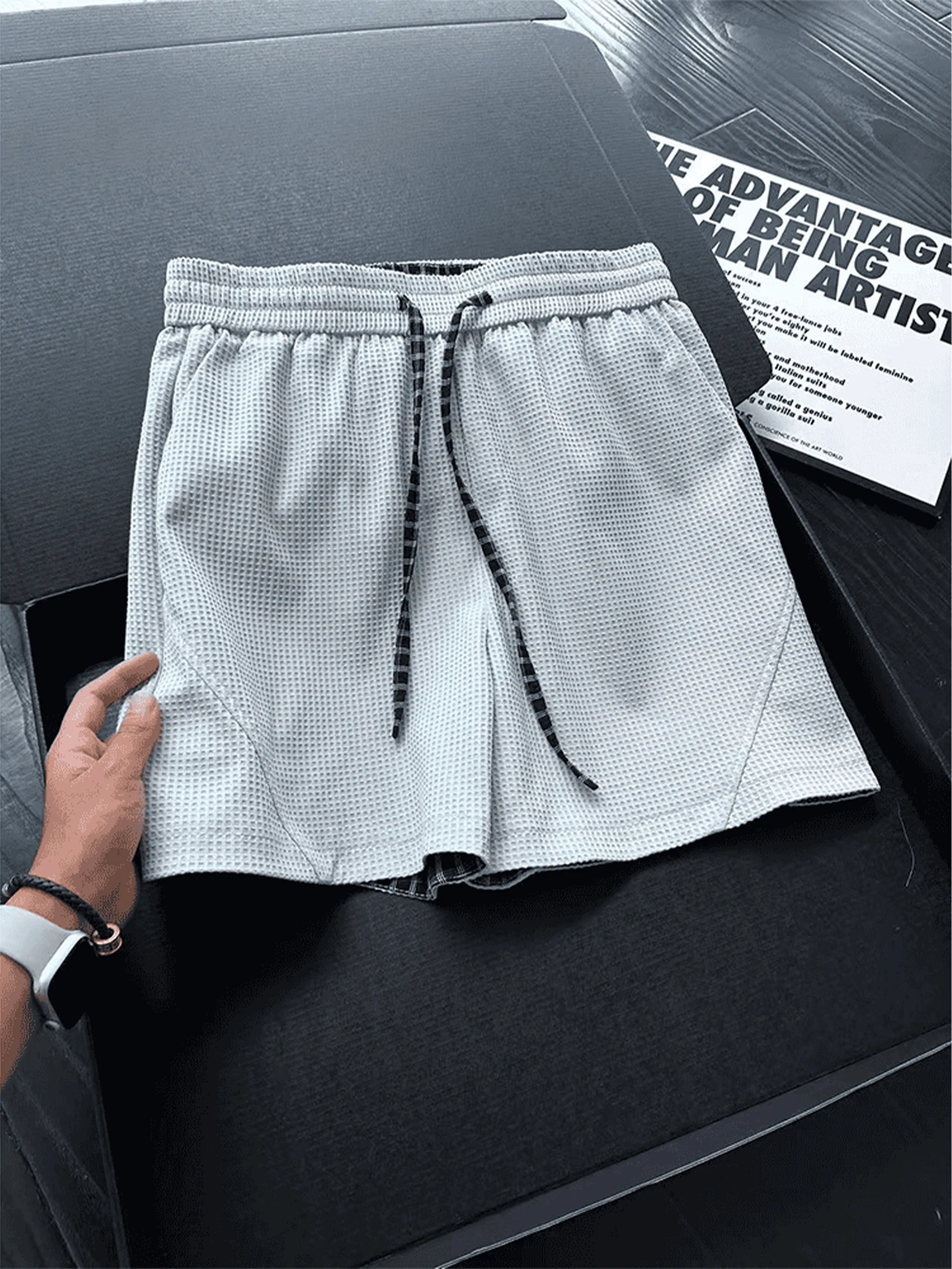 Men's Quick Dry Breathable Basketball Shorts Summer Thin Texture Sport Pants American Casual Five-Point Pants Loose Fit Elast...