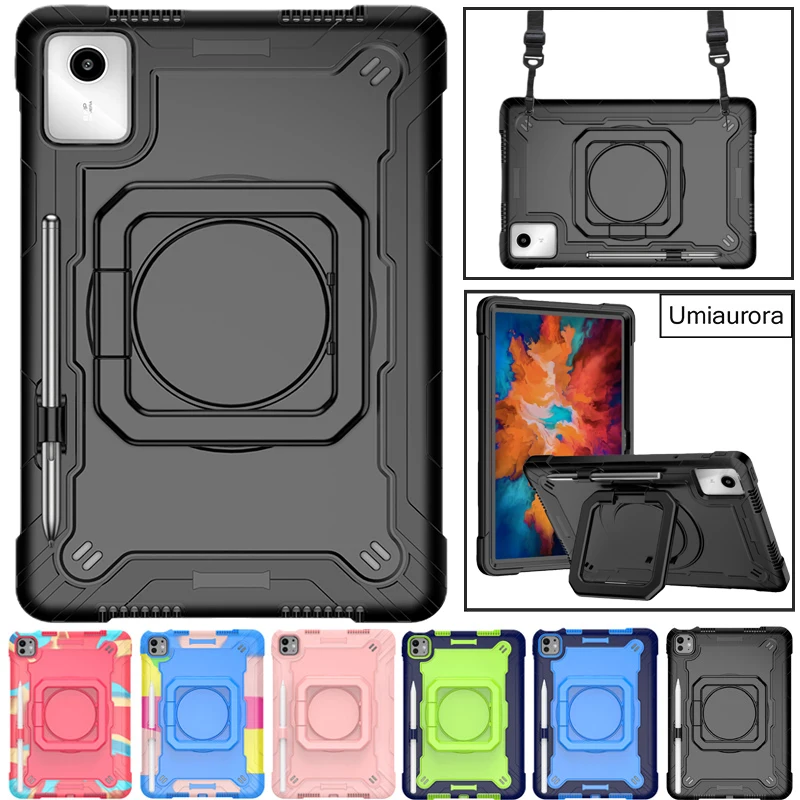 

﻿For Lenovo Idea Tab M11 Xiaoxin Pad 11 inch 2025 TB336FU TB335FC TB330FU Shockproof Tablet Case Pull Ring Stand Armor Funda﻿﻿