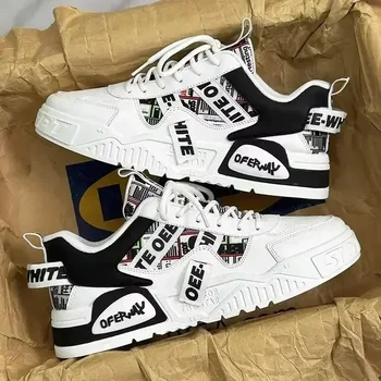 Erkek moda ayakkabılar erkekler için yeni kaykay ayakkabı platformu gündelik ayakkabı Trend tasarım Patchwork örgü erkek ayakkabısı Tenis Masculino