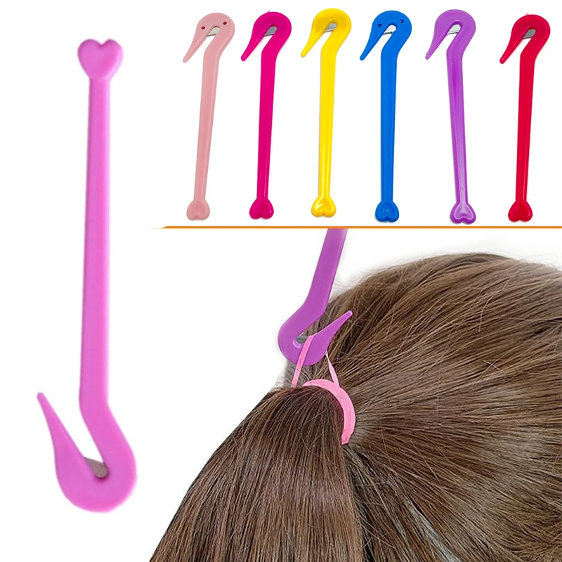 5Pcs/lot Randomly Color Cutter Disposable Rubber Band Remover Tool Not Hurt Hair Durable Salon Headwear Cut Knife Accessories