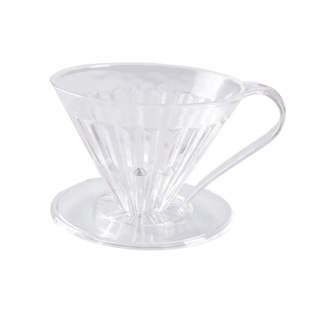 

Clear Coffee Dripper Resin Cafe Tools Maker Reusable Gifts Holder Brewer Household
