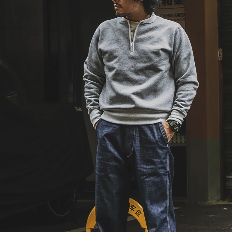 

Новинка осенне-зимнего сезона: утепленная мужская толстовка на молнии в ретро-стиле для мотоциклистов, теплая повседневная уличная одежда