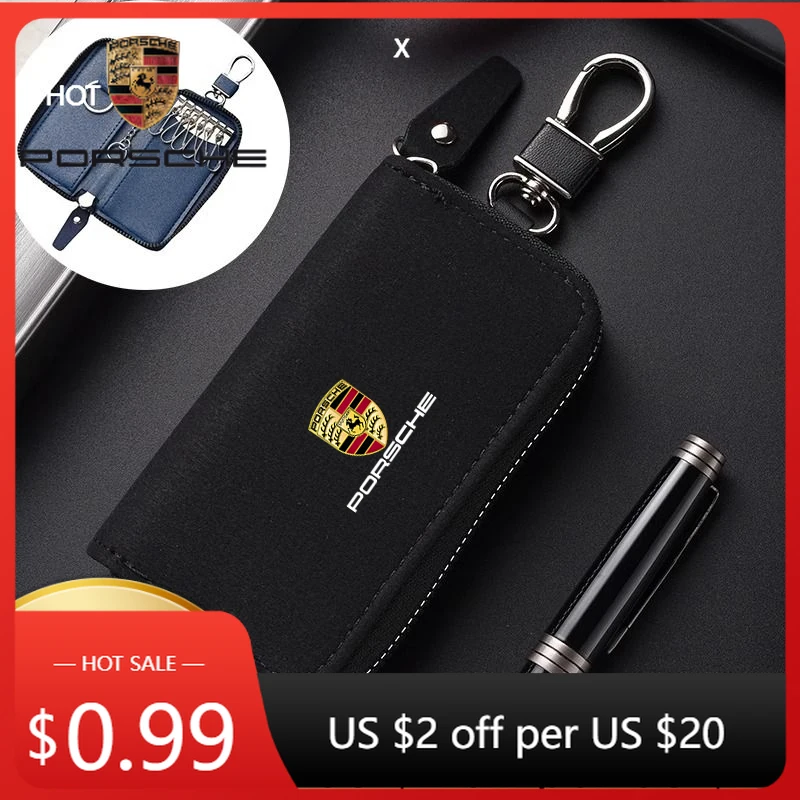 

Наклейка на автомобиль для Porsche Cayman, Cayenne, 911, Macan, чехол для ключей, поясная сумка, многофункциональный брелок-ключница для Porsche 911