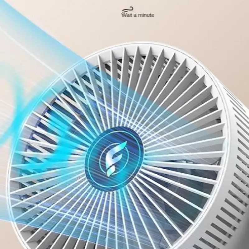 مروحة تبريد قابلة لإعادة الشحن عبر USB بقدرة 2400 مللي أمبير في الساعة، مروحة مكتب صامتة محمولة للمكتب، في الهواء الطلق، المنزل، مروحة شخصية مدمجة خفيفة الوزن