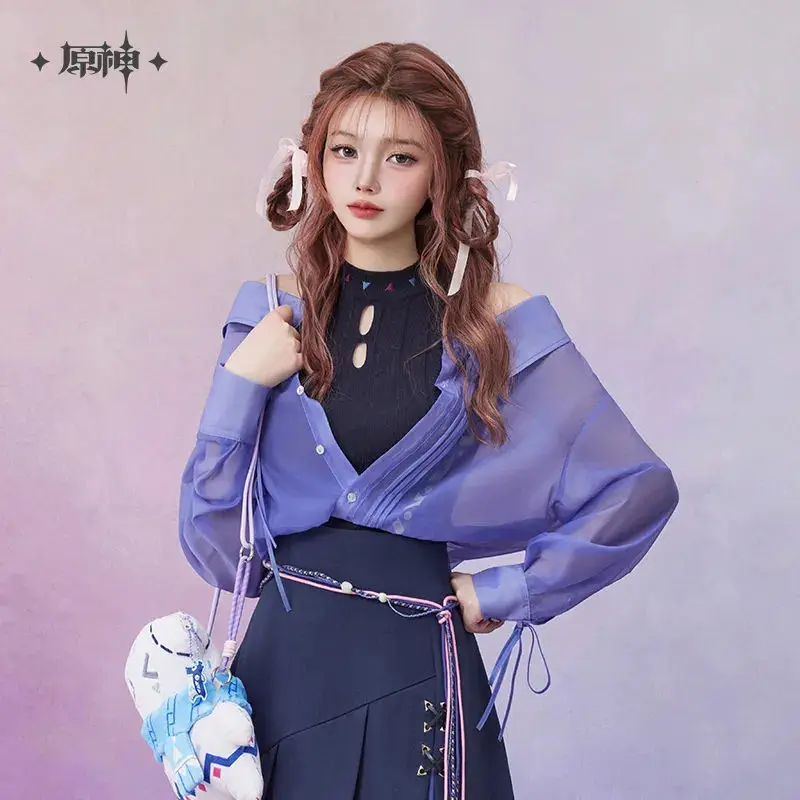 [Genuine] miHoYo Game Citlali Shirt Genshin Impact Citlali Theme Knitted Shirt Set Casual Top Clothing Sweater Cosplay Xmas Gift view 5
