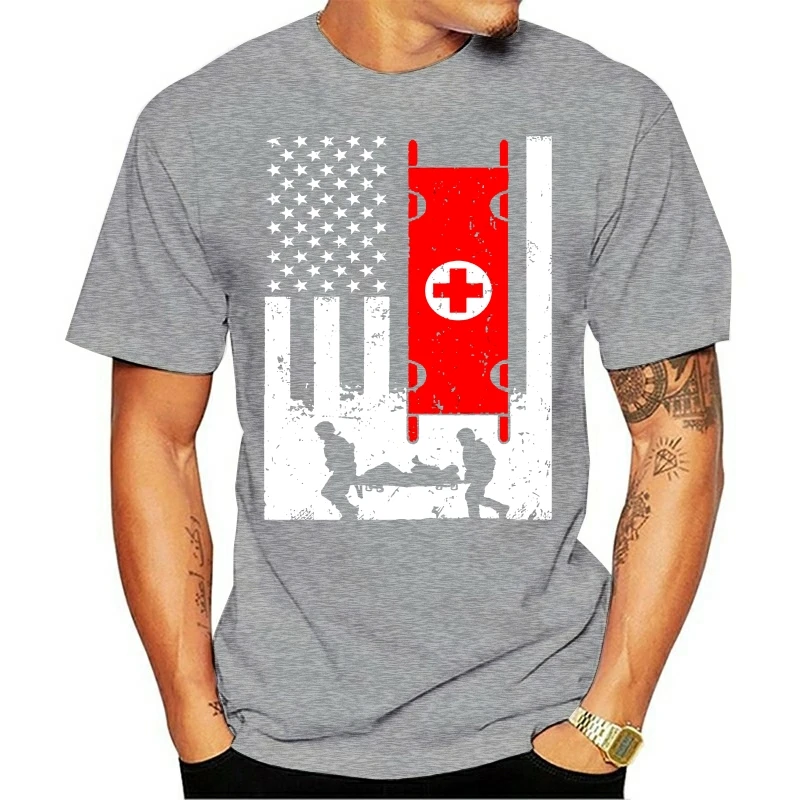 Men T Shirt Combat Medic Flag Women t-shirt