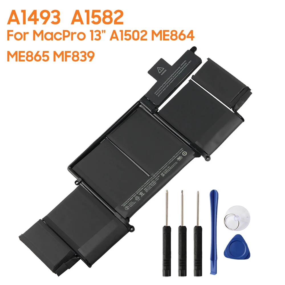 Replacement Battery A1493  A1582 For MacBook Pro A1502 ME864 ME865 MF839 MacPro 13