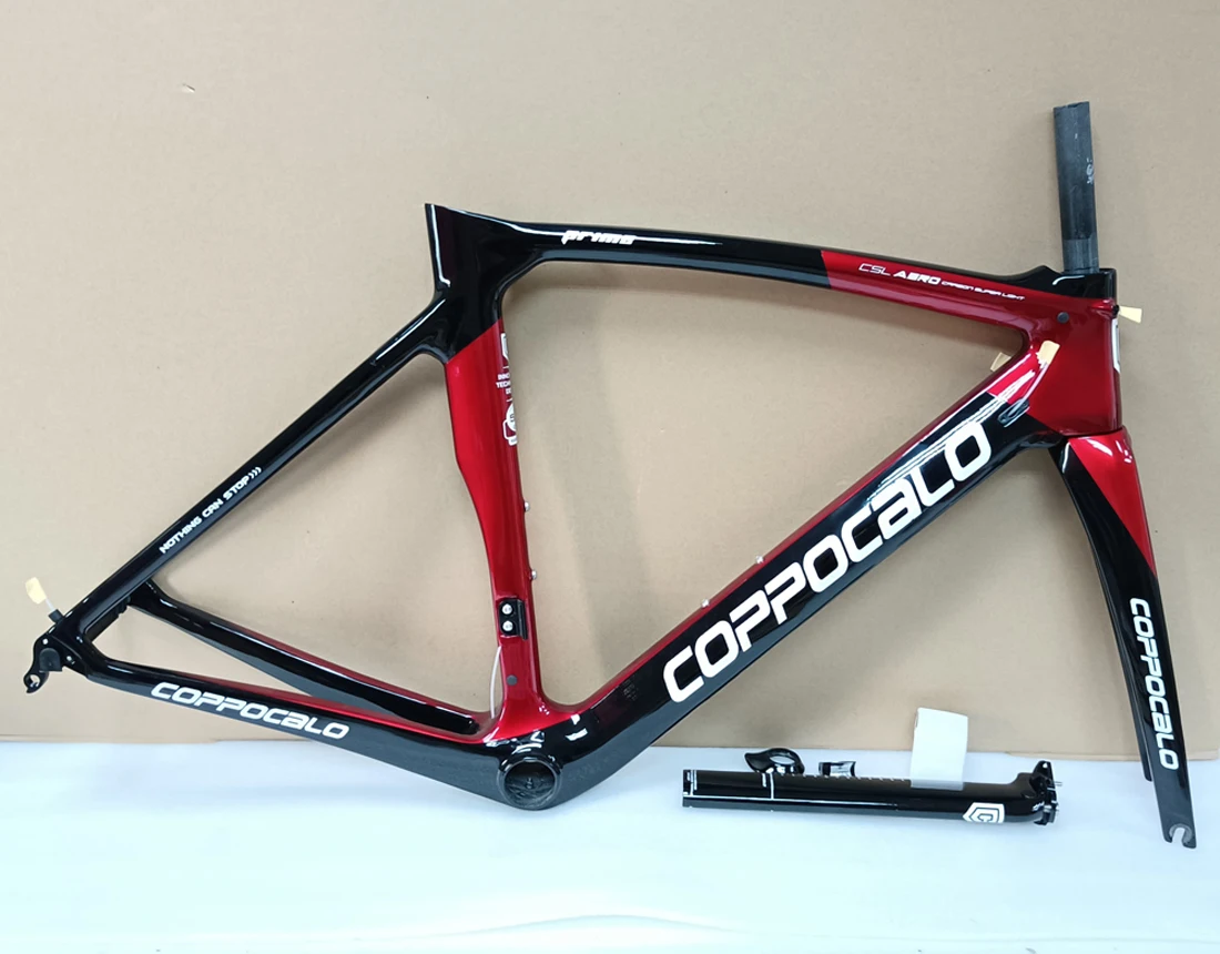 Carbon Road Bike Frame Caliper, V Brake, Racing Bicycle Frameset, Black, Red, Size 47cm 50cm 53cm 55cm 57cm