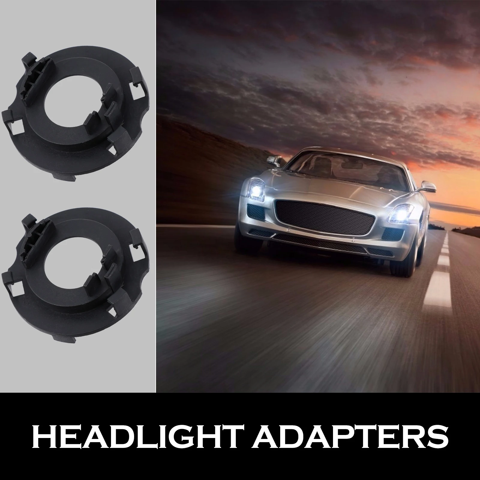 

8 Pcs Card Holder Adapter Harness Black Plastic Bracket LED Bulb Holder LED Bracket Car Accessory