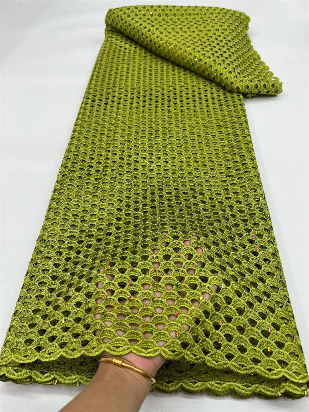 

African Water Soluble Lace Fabrics Nigerian Guipure Cord Lace Fabrics Embroidered For Women Sewing Wedding Dresses