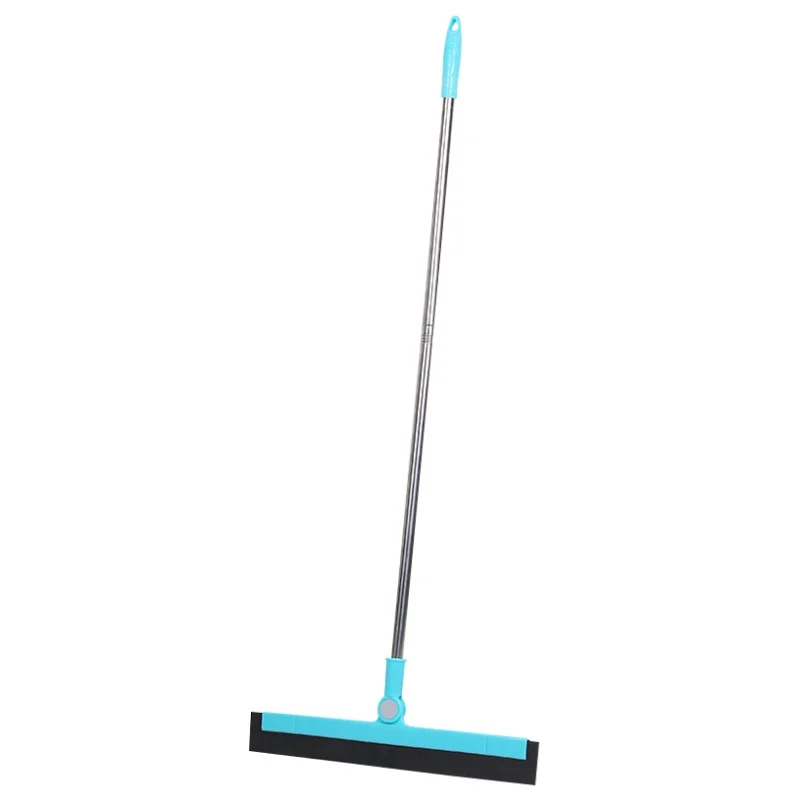 Floor Squeegee With 180 Degree Adjustable 35.4Inch Long Handle For Washing And Drying Tile Glass Marble Wood Surfaces Practical