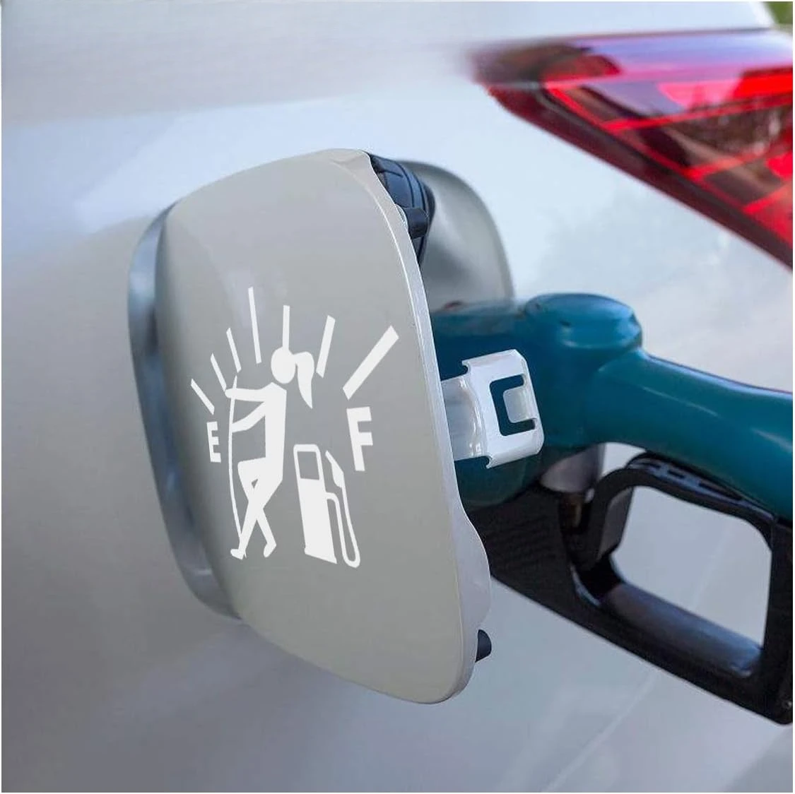 

Funny Girl Car Sticker Decal, High Gas Consumption Vinyl Sticker, Waterproof Automotive Exterior Decoration for Car,15CM PVC KK
