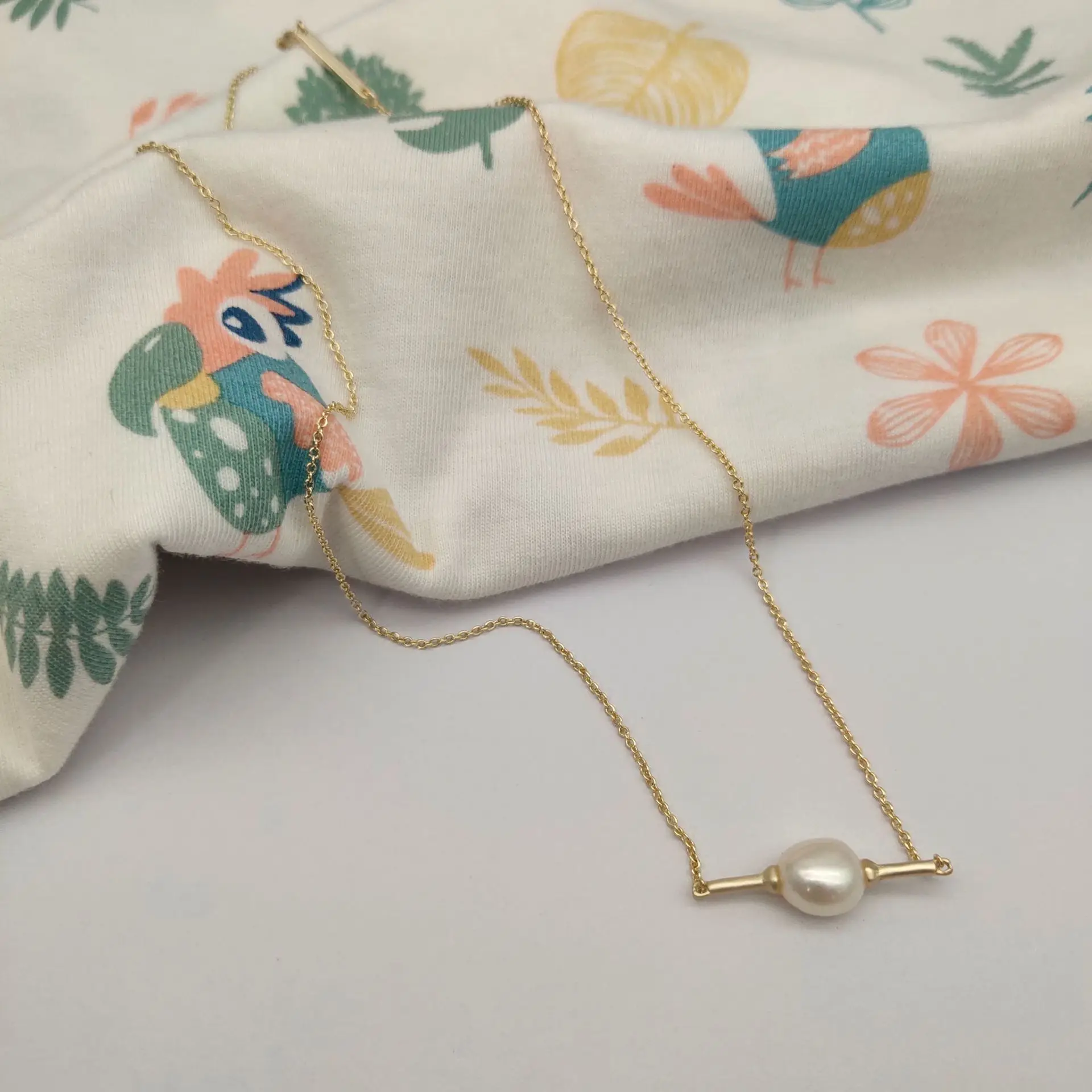 YEEVAA Baroque Freshwater Pearl One-piece Pendant Necklace for Women, Fashion Jewelry, Unique Gifts