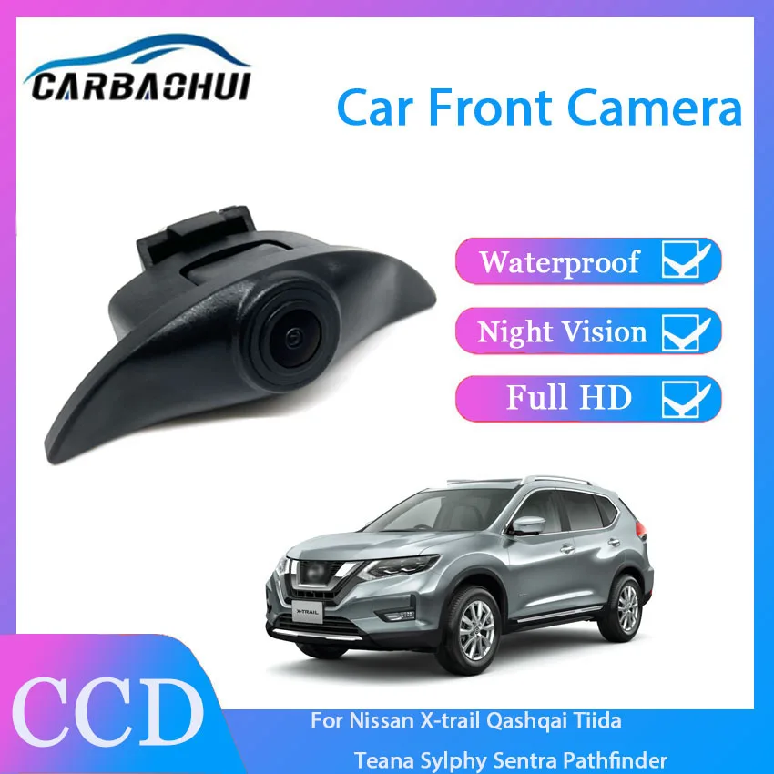 

Car Front View Parking LOGO Camera HD CCD Positive Waterproof For Nissan X-trail Qashqai Tiida Teana Sylphy Sentra Pathfinder