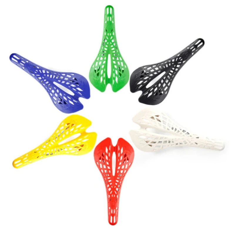 Super Light Plastic Bicycle Saddle Mountain MTB Bike Saddle Seat PVC Cushion Cycling Part Red