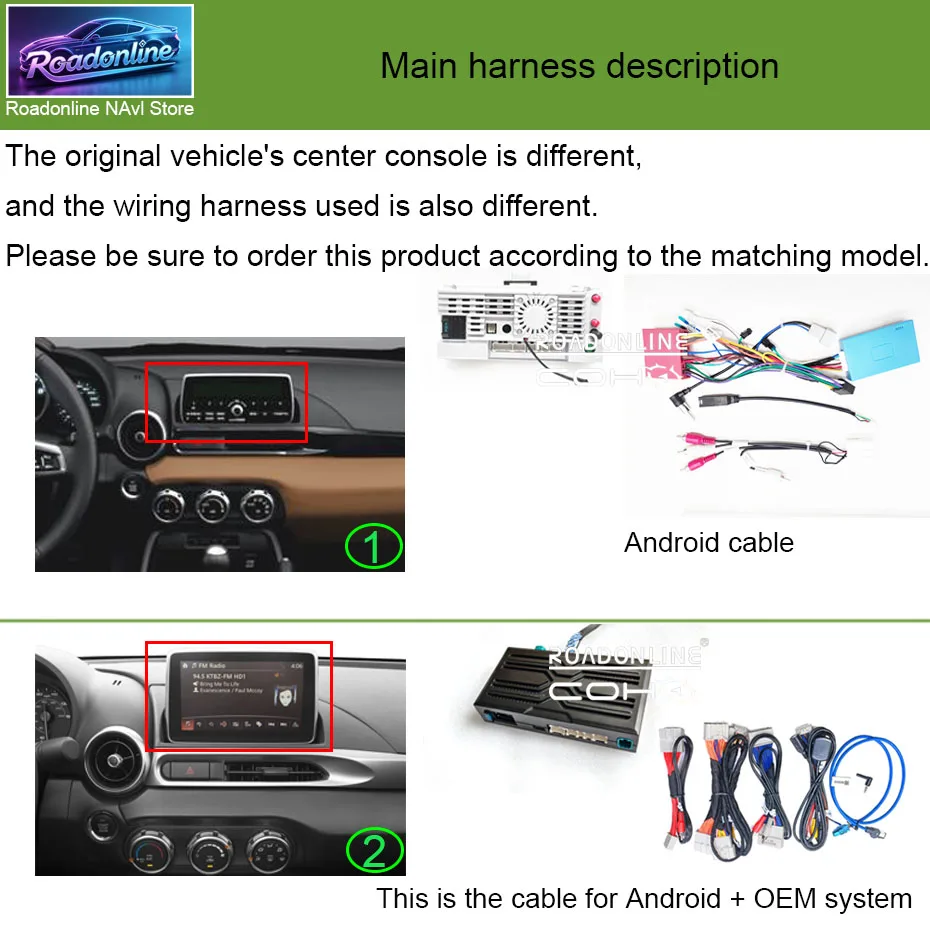 Android 15 Car Multimedia Player for FIAT 124 Spider 2016-2018