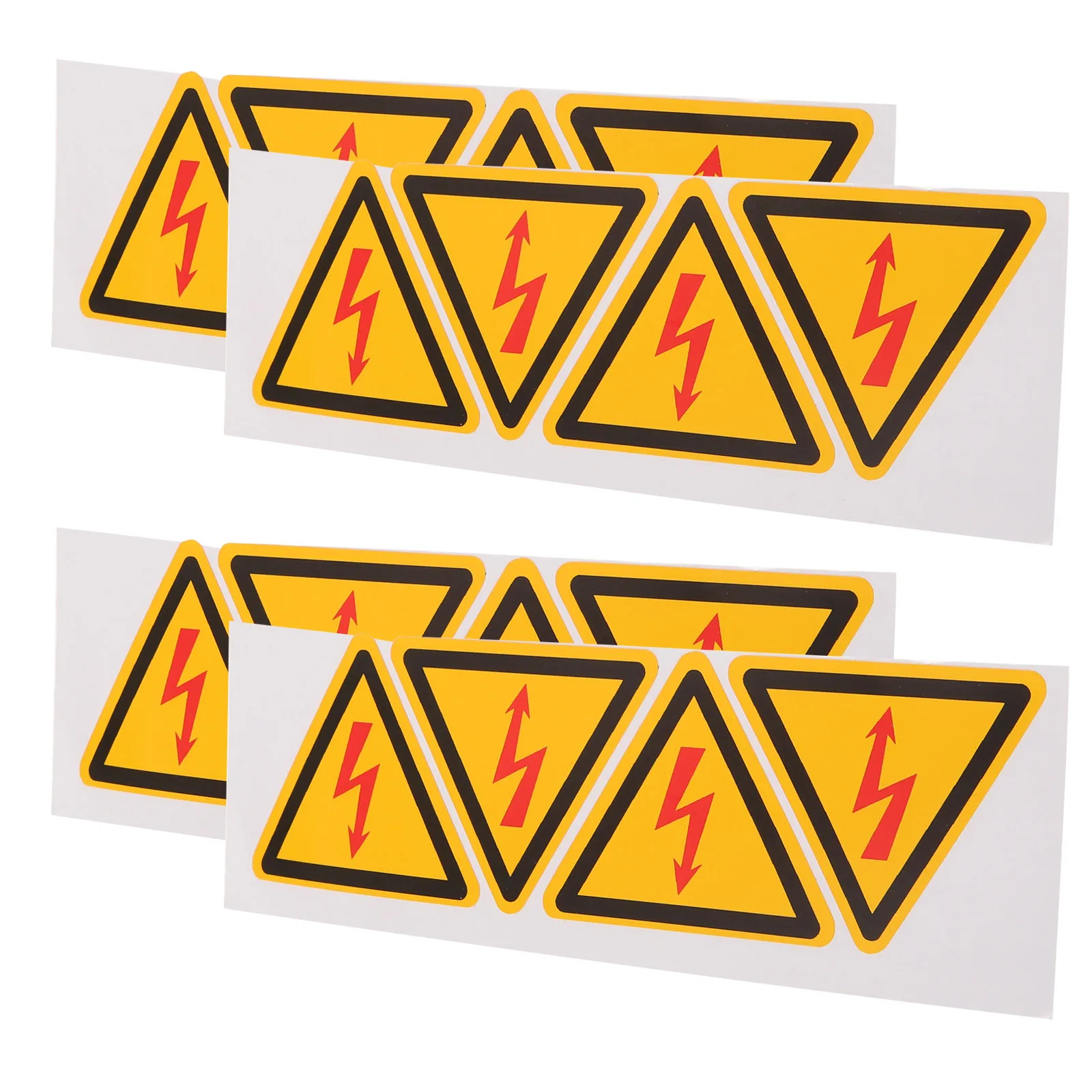 

4pcs Electric Shock Warning Sticker High Voltage Danger Safety Labels PVC Self Adhesive Caution Electrical Panel Signs
