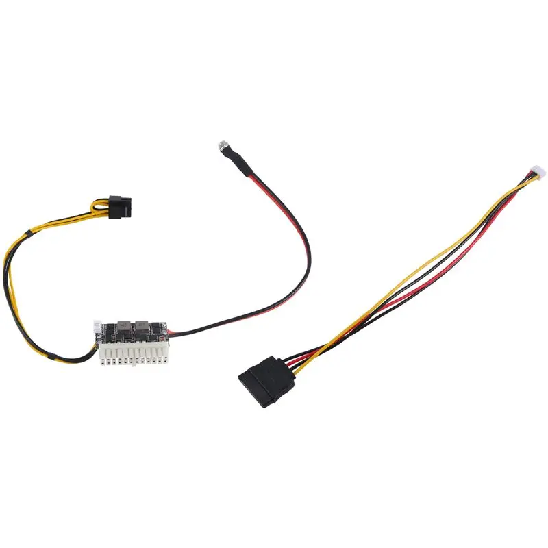Heißer Trend-High Power 300W 12V DC5,5X2,5 MM Eingang DC-ATX NETZTEIL Pico ATX Schalter Bergbau NETZTEIL 24Pin MINI ITX DC ATX ATX Netzteil