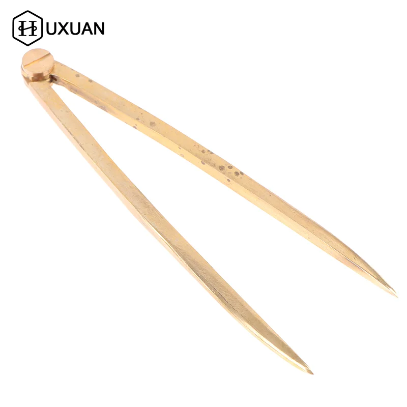【New】Solid Brass Straight Chart Divider Rust-Resistant Navigation Measuring Instrument Marine Splitting Tool For Architects