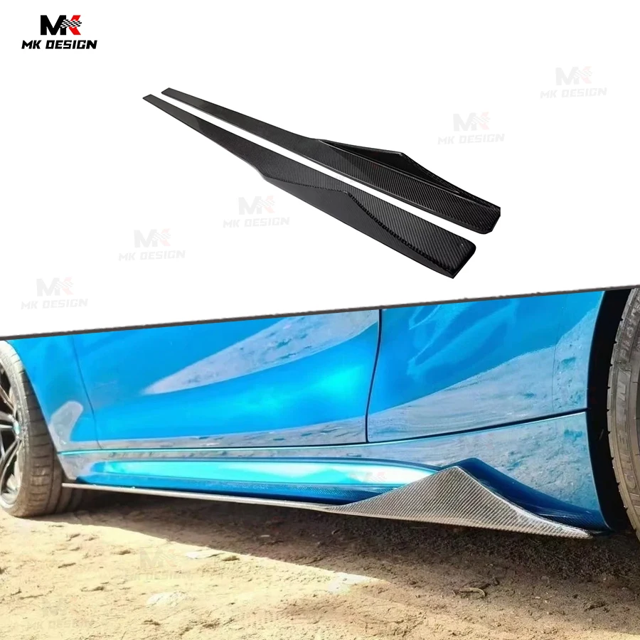 

Carbon Fiber MTC Style Side Skirts Extension Lip for BMW M2 M2C F87 2016-2020 Side Bumper Aprons Car Accessories