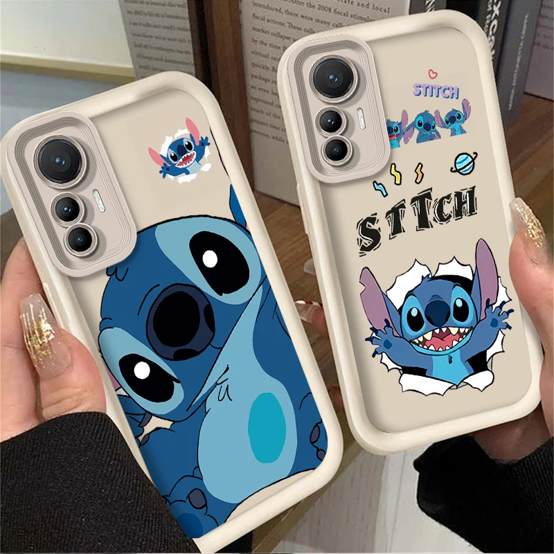 Etui Disney Stitch na Xiaomi Poco F7 F6 F5 F4 F3 M5s C65 C75 C71 X7 X6 X5 X4 GT X3 NFC M7 M6 Pro 4G 5G, odporne na wstrząsy, pełne pokrycie