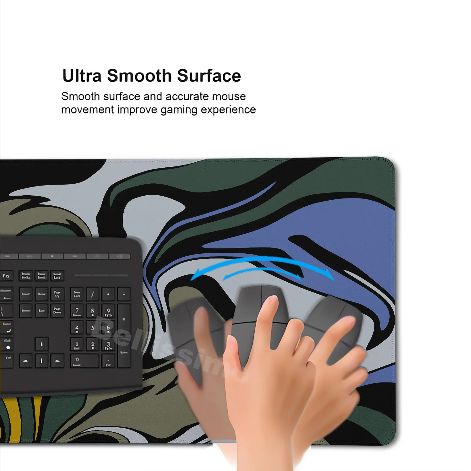 Strata Liquid Mouse pad große Gaming-Tastatur verlängerte Pads lila und schwarz Maus matte topo graphische Mauspad PC-Schrank Deskmat