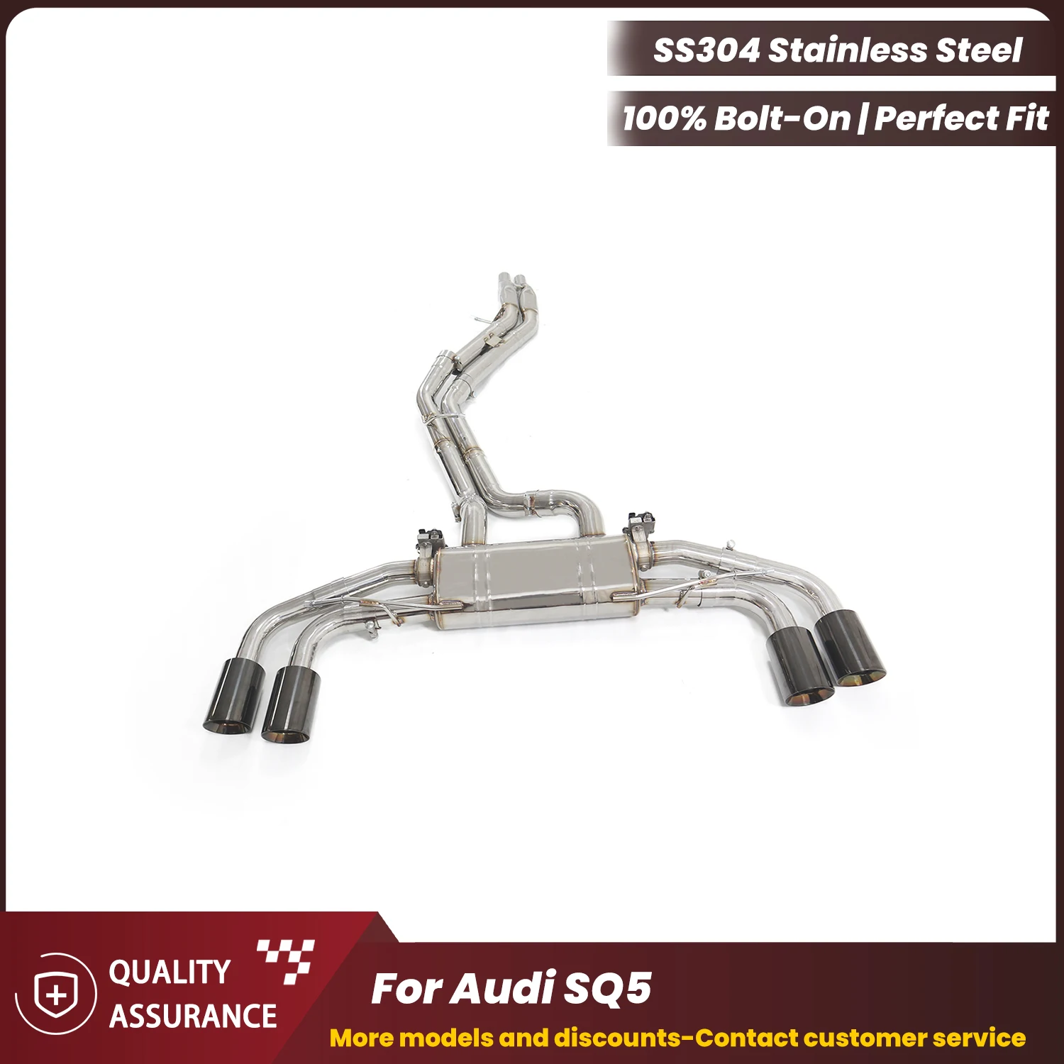 

ECCF Valvetronic Catback выхлоп для Audi SQ5, агрессивная выхлопная звуковая модернизация, простая установка