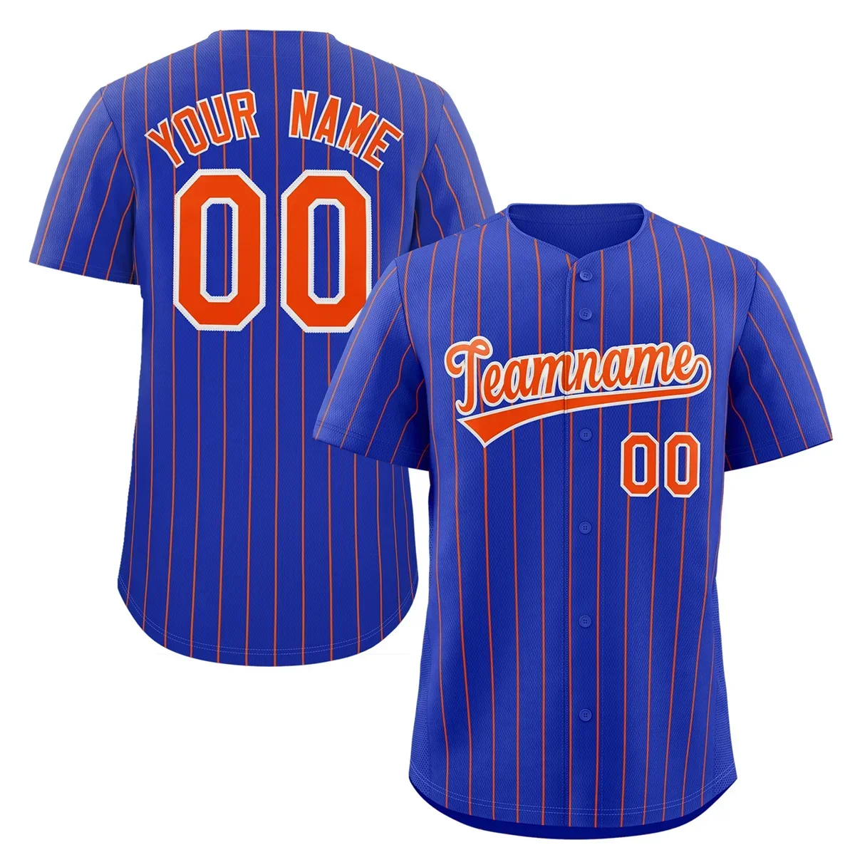 Custom Pinstripe Baseball Jersey Button Down Shirt Printed or Personalized Name Number for Men/Women/Youth