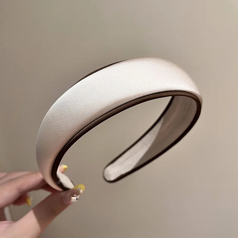 

Fashion Young Lady Sponge Hairband Headband Vintage High Quality Hair Accessories Solid Color Korean Style Vacation