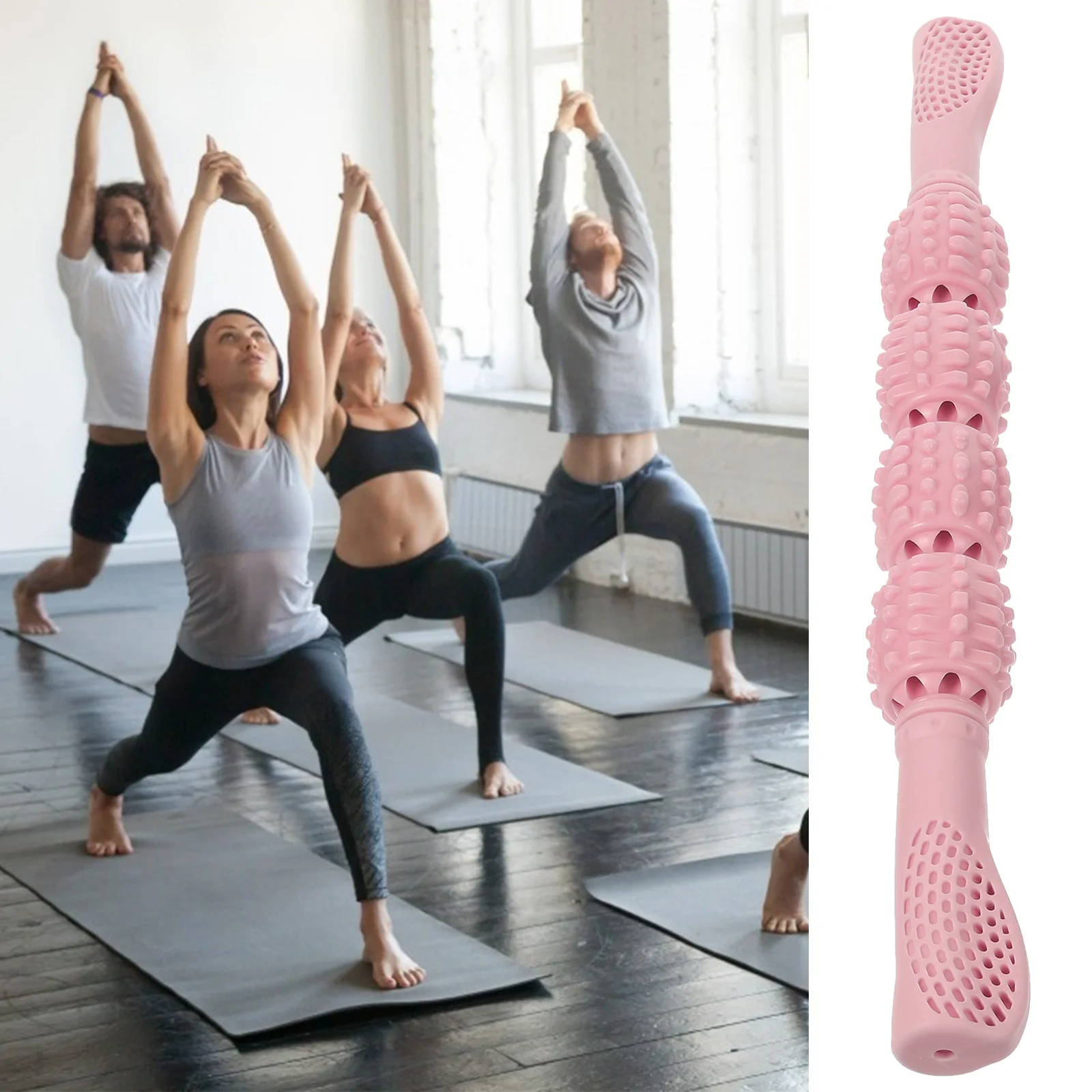 

Leg Massage Stick Durable Exercise Roller for Muscle Soreness Relief Yoga Fitness Body Massage Back Neck Shoulder