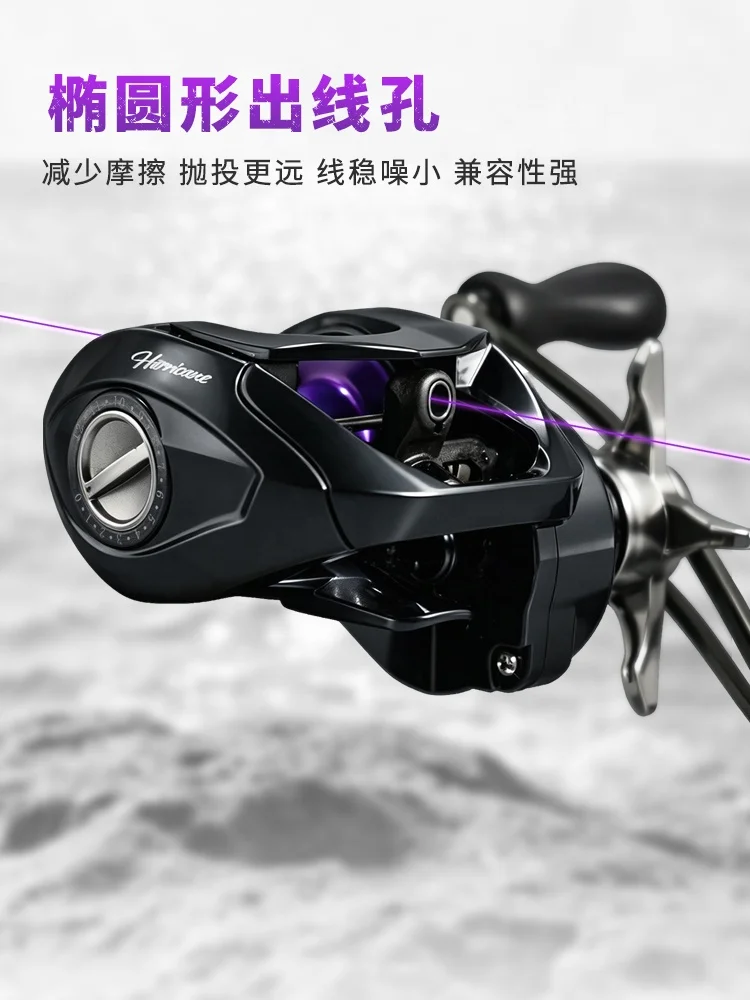 Baitcasting Spool Reel Aluminum Alloy Frame 8.1:1 Gear Ratio Line Twist Prevention for Freshwater River Stream Lake