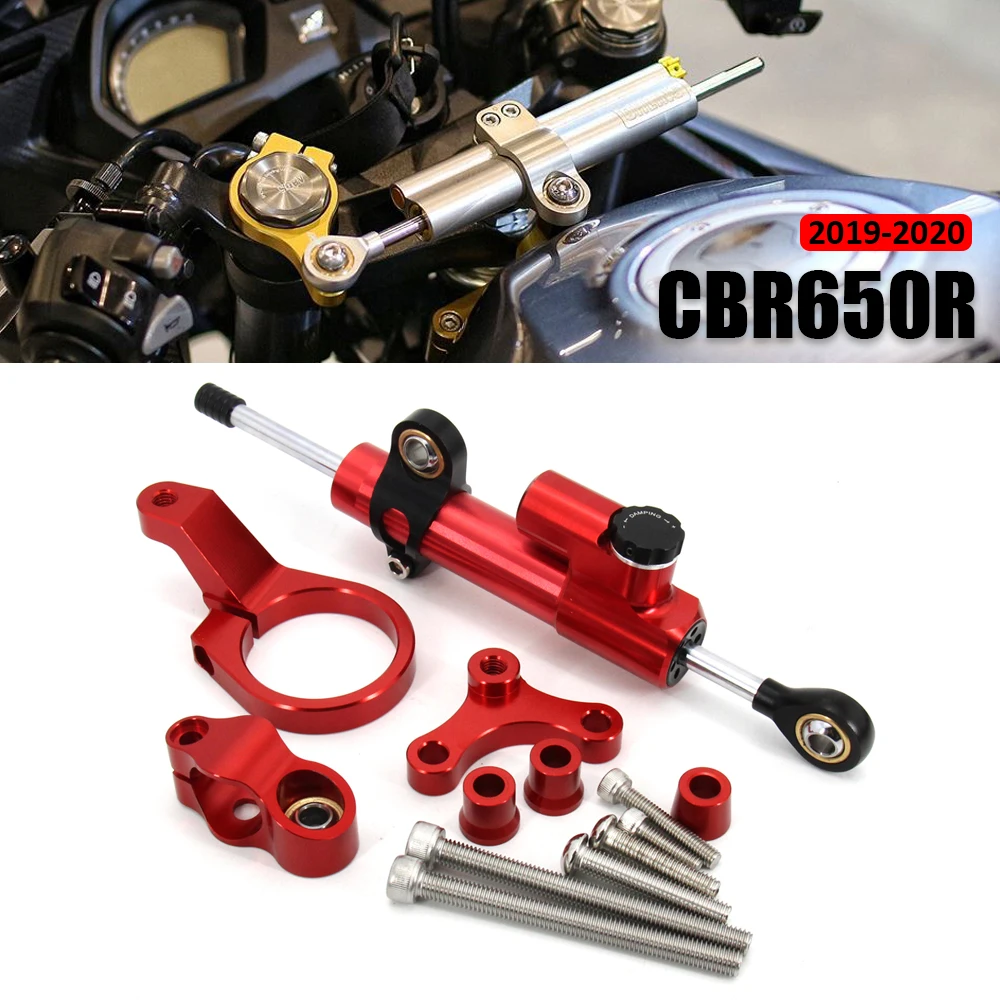 

Motorcycle Steering Damper Bracket Stabilizer Linear Mount Support Kit For Honda CBR650R CBR 650 R CBR650 R CBR 650R 2019-2020