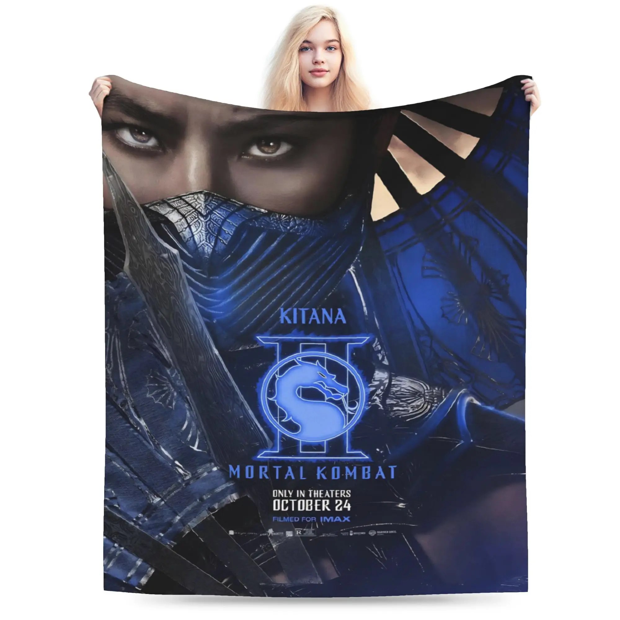 Mortal Kombat II Moive 2026 Blanket Super Soft Warm  Throw Blankets for Bed 50x60 Inch Multiple Sizes Plush Thin Quilt