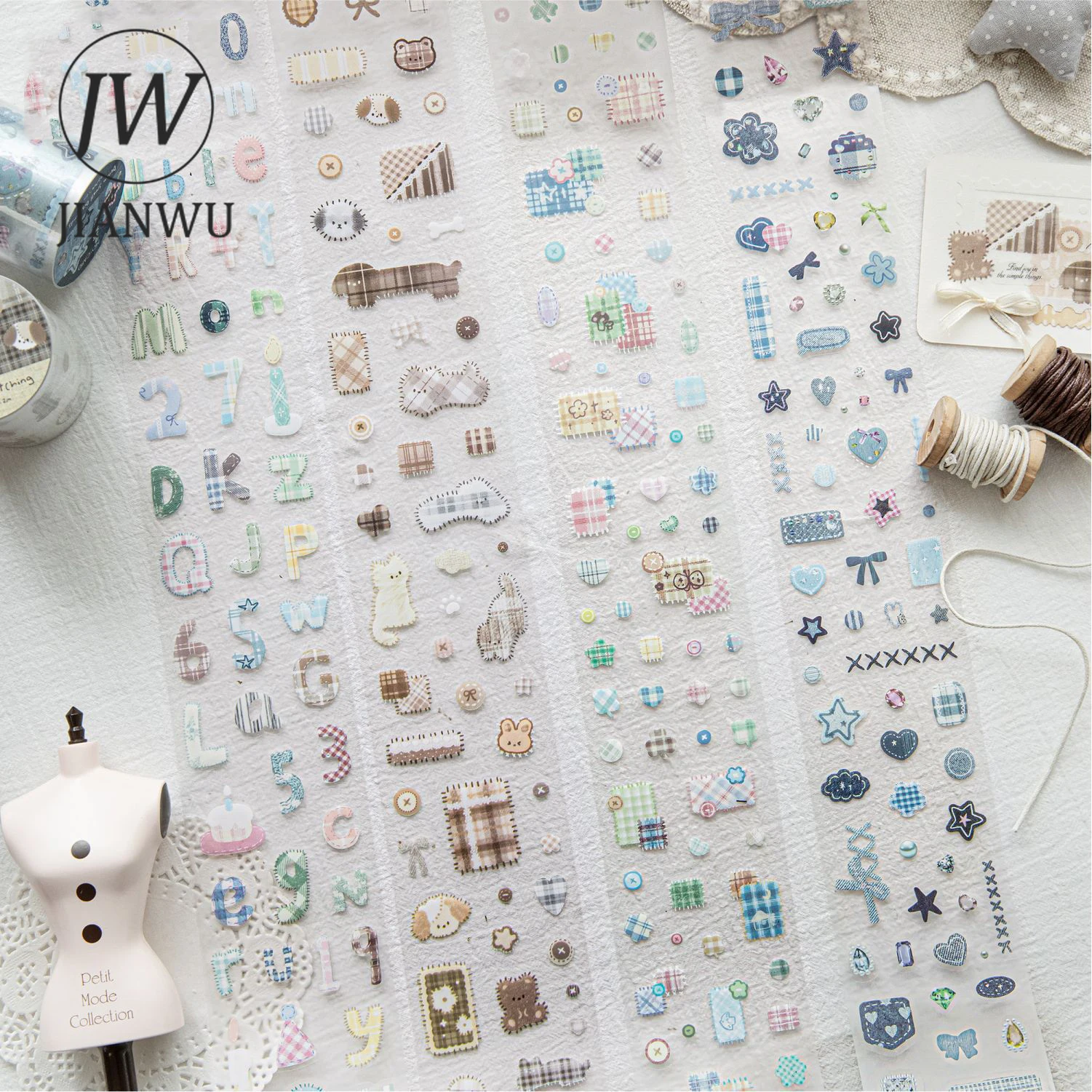 JIANWU50mm * 200 سنتيمتر ملتوية التصحيح البيت سلسلة Kawaii معكرون التصحيح المشهد المواد الكولاج PET الشريط الإبداعية مجلة القرطاسية