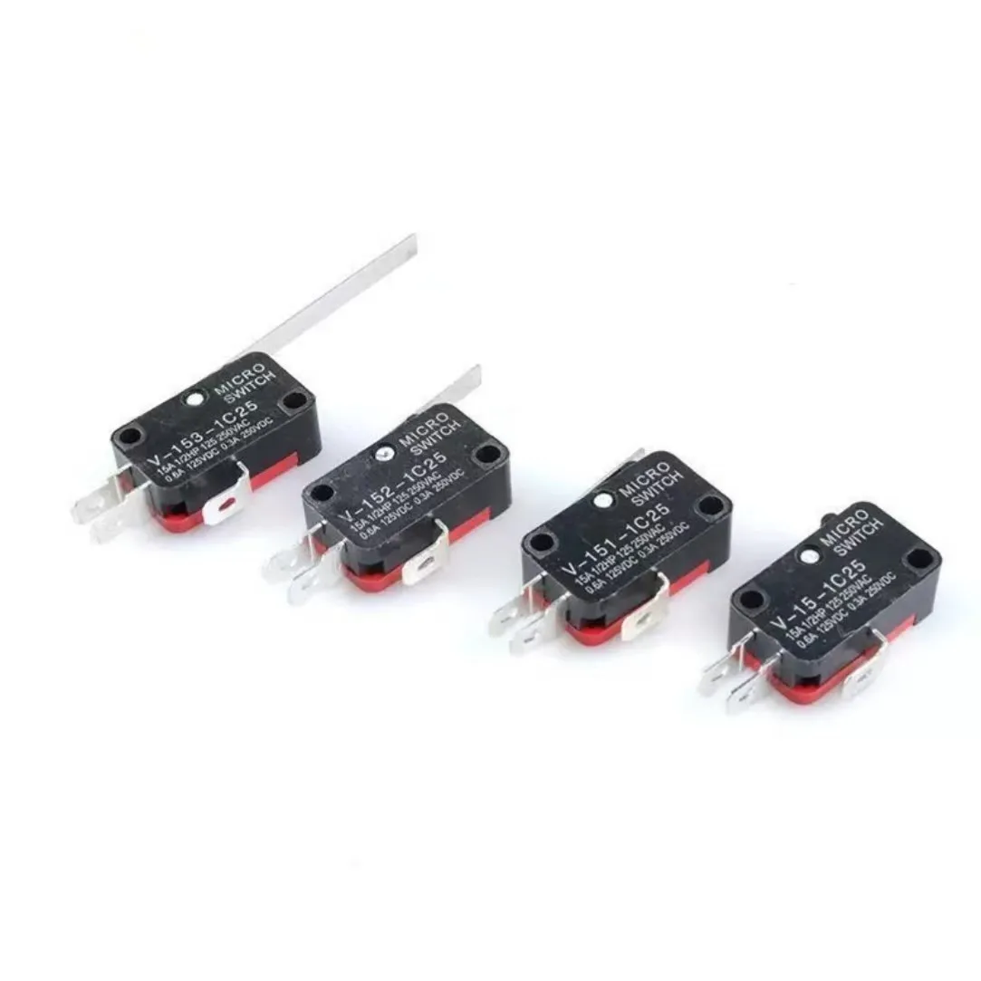 V-151 series micro switch with handle micro switch travel limit switch button limit ,have silver contact
