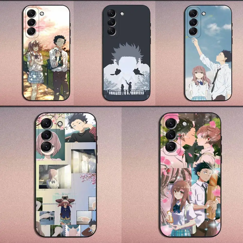 

Anime A S-Silent V-Voice Phone Case For Samsung Galaxy A20,A21s,A22,A31,A32,A52,A53,A72,73,A80 Soft Black Cover