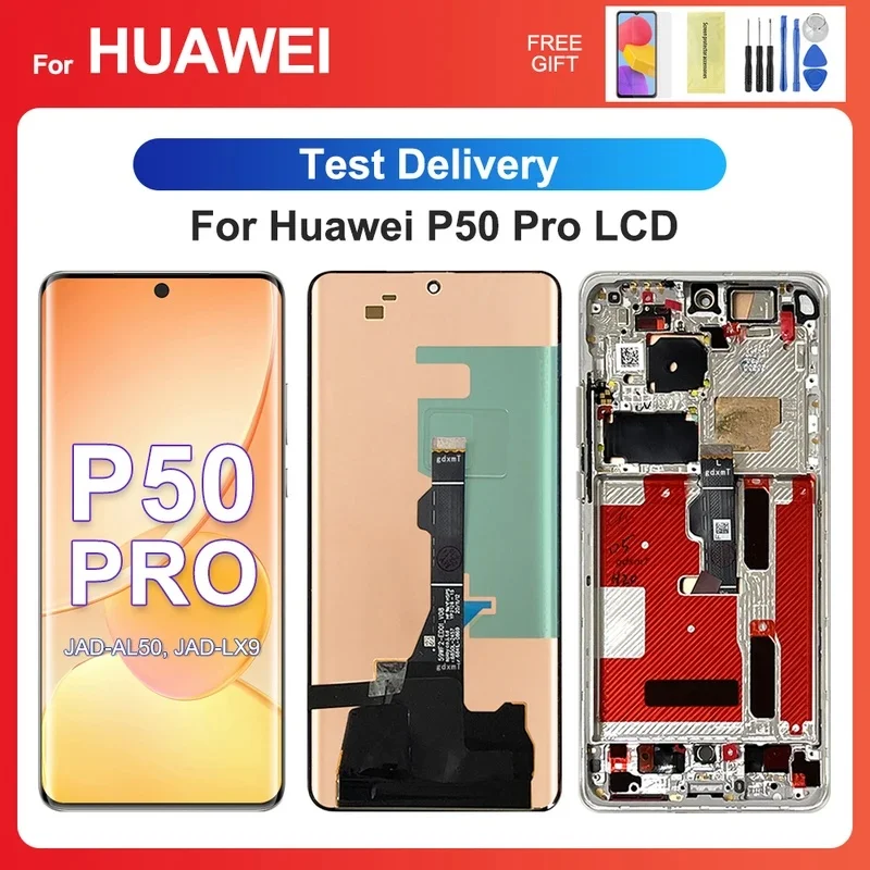 oem-for-huawei-p50-pro-66''for-p50pro-jad-al50-jad-lx9-jad-al00-lcd-display-touch-screen-digitizer-assembly-replacement