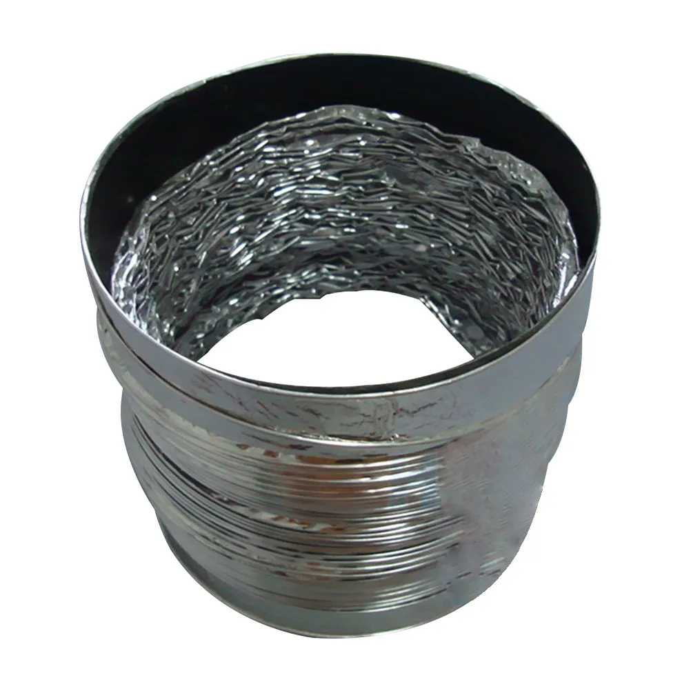 1.5m 100Mm Non Insulated Flame Retardant Aluminum Duct Hose Flexible Ventilation Hose for Hvac Dryer Exhaust Stove Vent