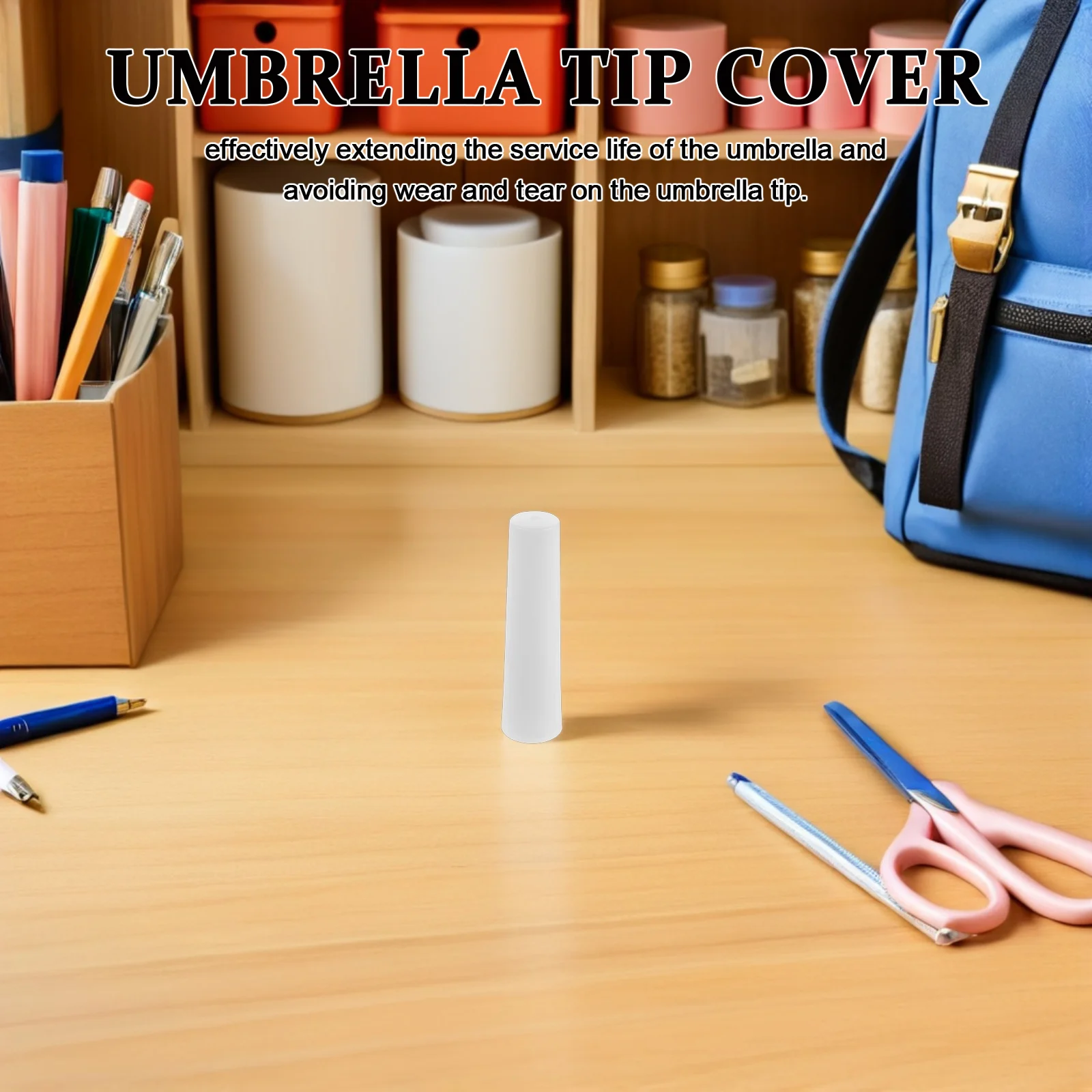 

2pcs Umbrella Tip Caps Replacement Cover For Hiking Trekking Walking Stick Waterproof Outdoor Gear Repair End Cap