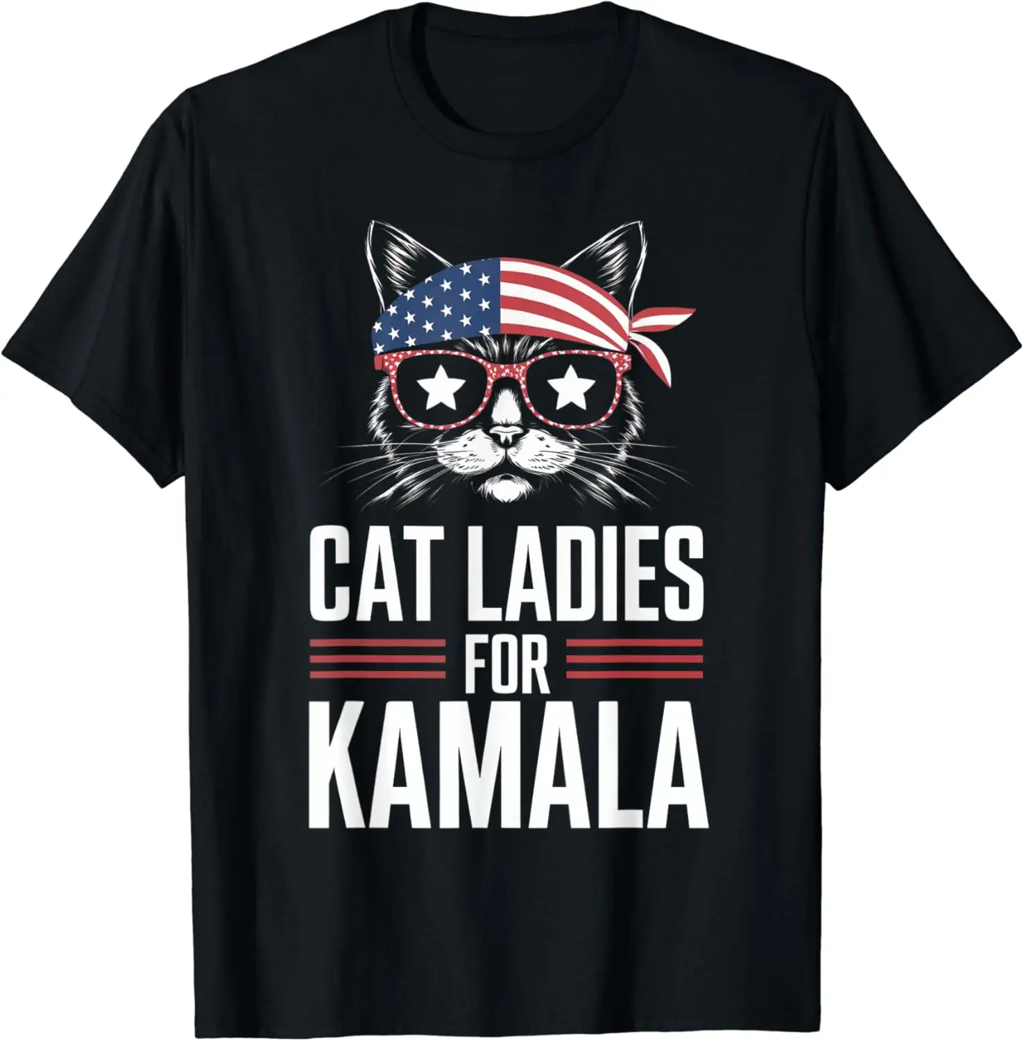 

Cat Ladies for Kamala Funny Cat 2024 President Kamala-Harris T-shirts Fashion Y2k Tops Tshirt Haikyuu Graphic Tees 80821