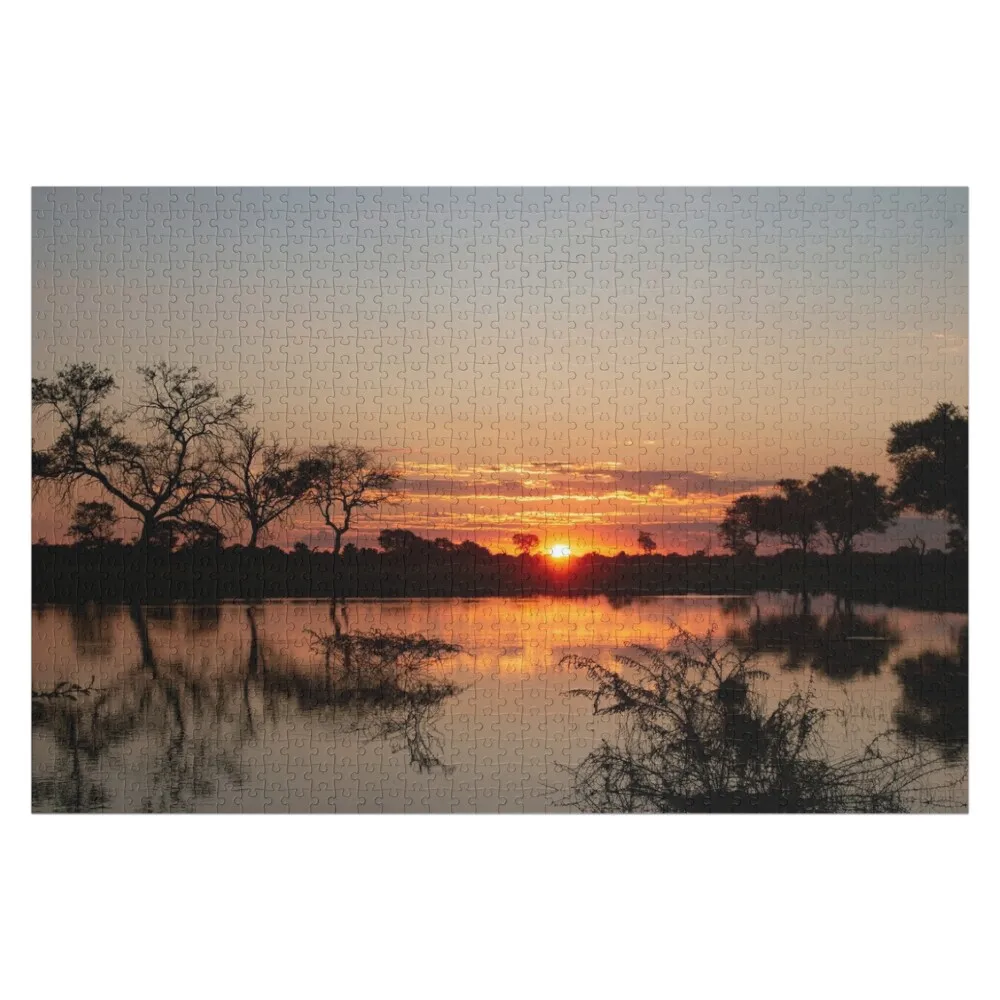 Sunset in the Delta Jigsaw Puzzle Woodens For Adults Scale Motors Wooden Animal Name Wooden Toy Puzzle