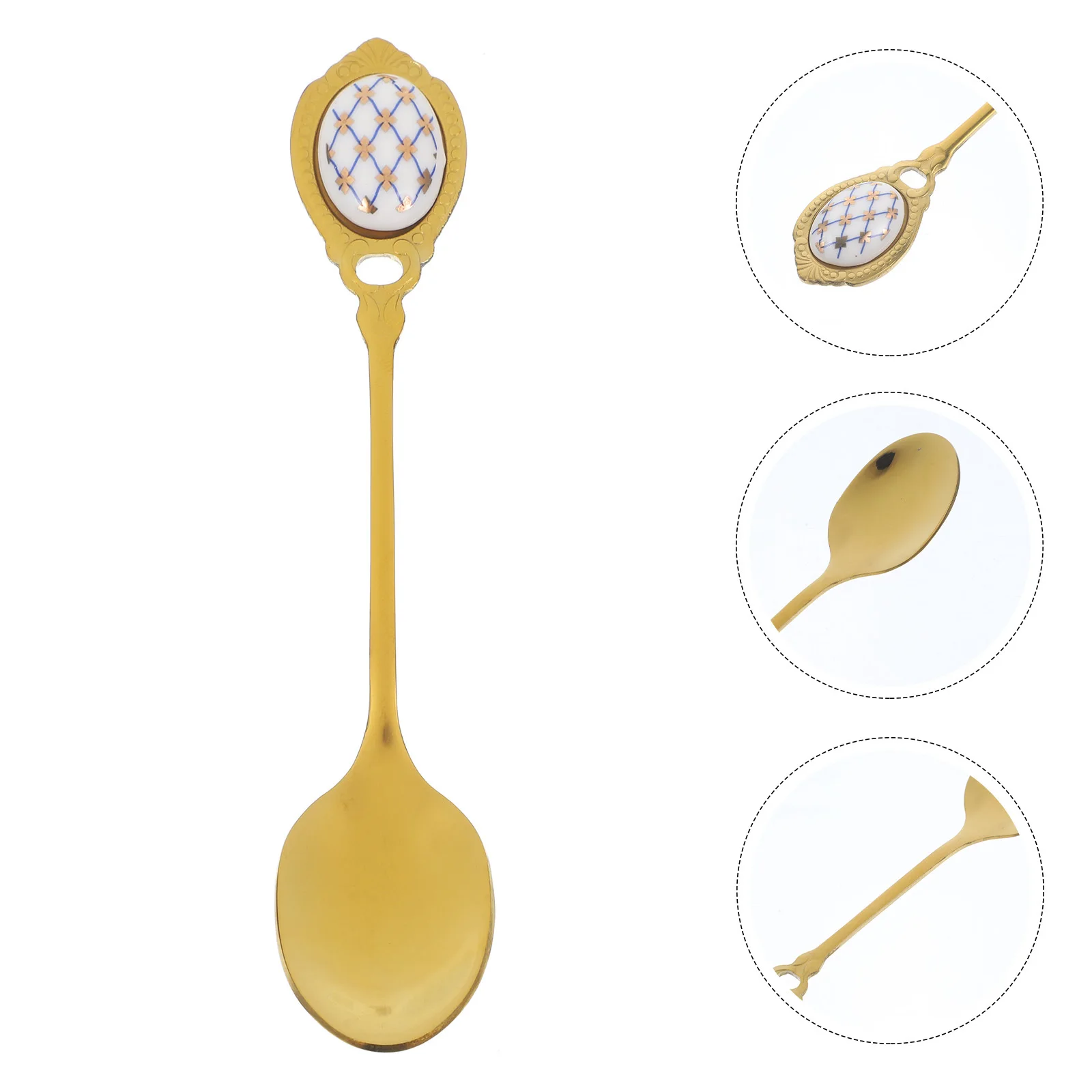 

Coffee Stirring Spoon Stainless Steel Espresso Spoon Afternoon Tea Elegant Design Comfortable Hold Long Teaspoons Small
